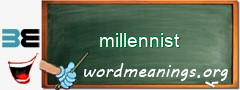 WordMeaning blackboard for millennist